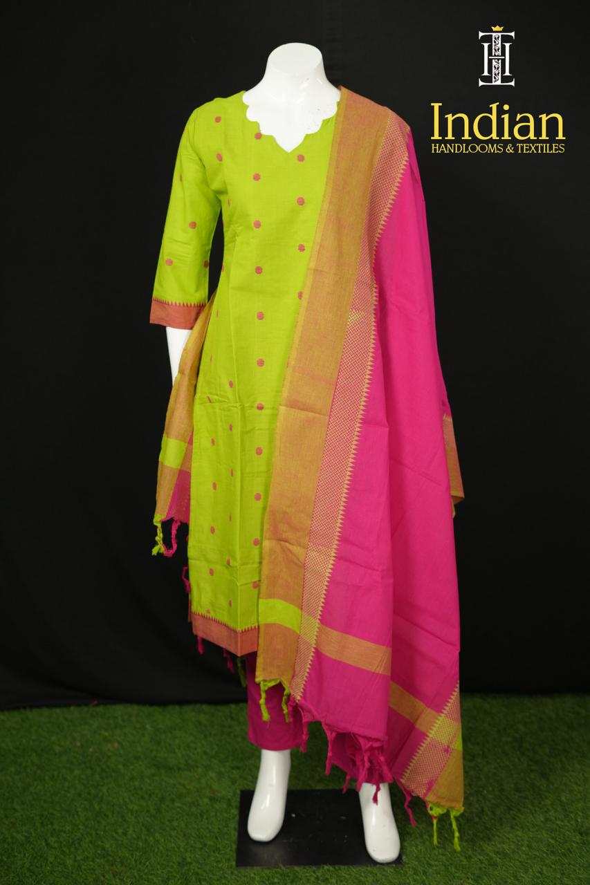 Premium Handloom Cotton Set - Green