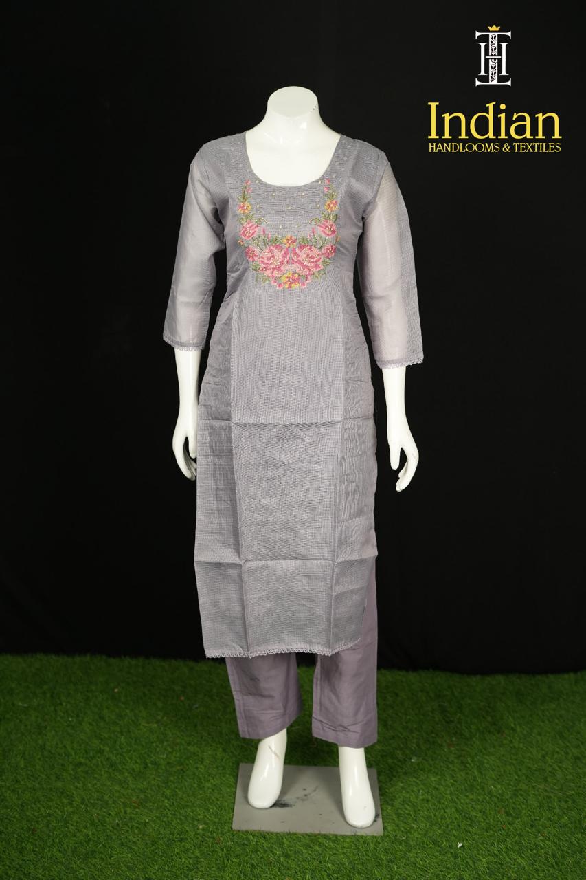 Kota Cotton Set-Snow Blue