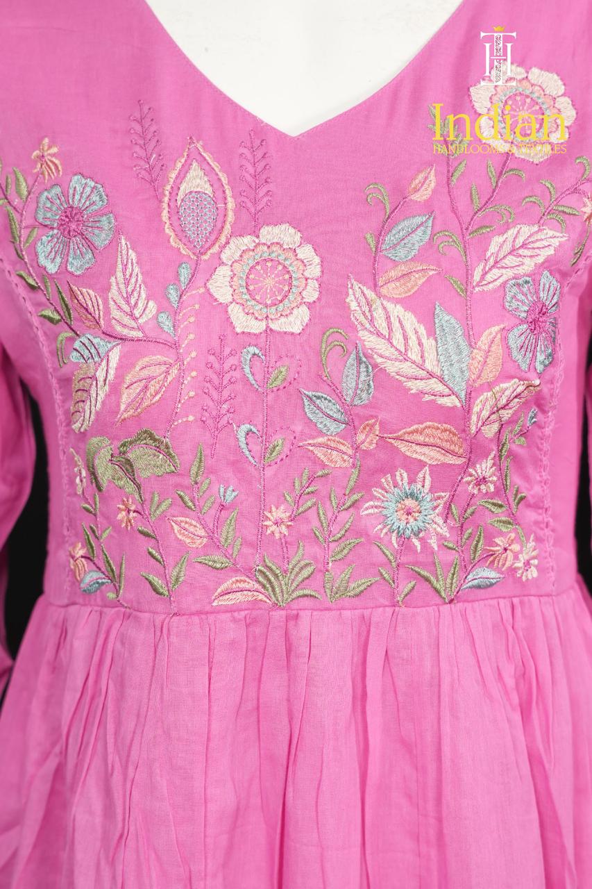 Jaipuri Mul Cotton Set-Onion Pink