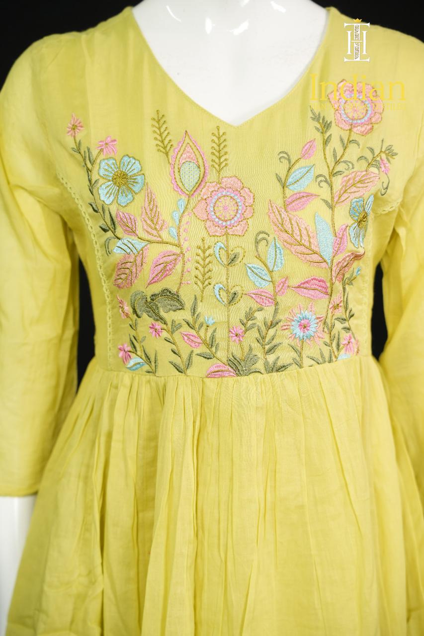 Jaipuri Mul Cotton Set-Leight Green