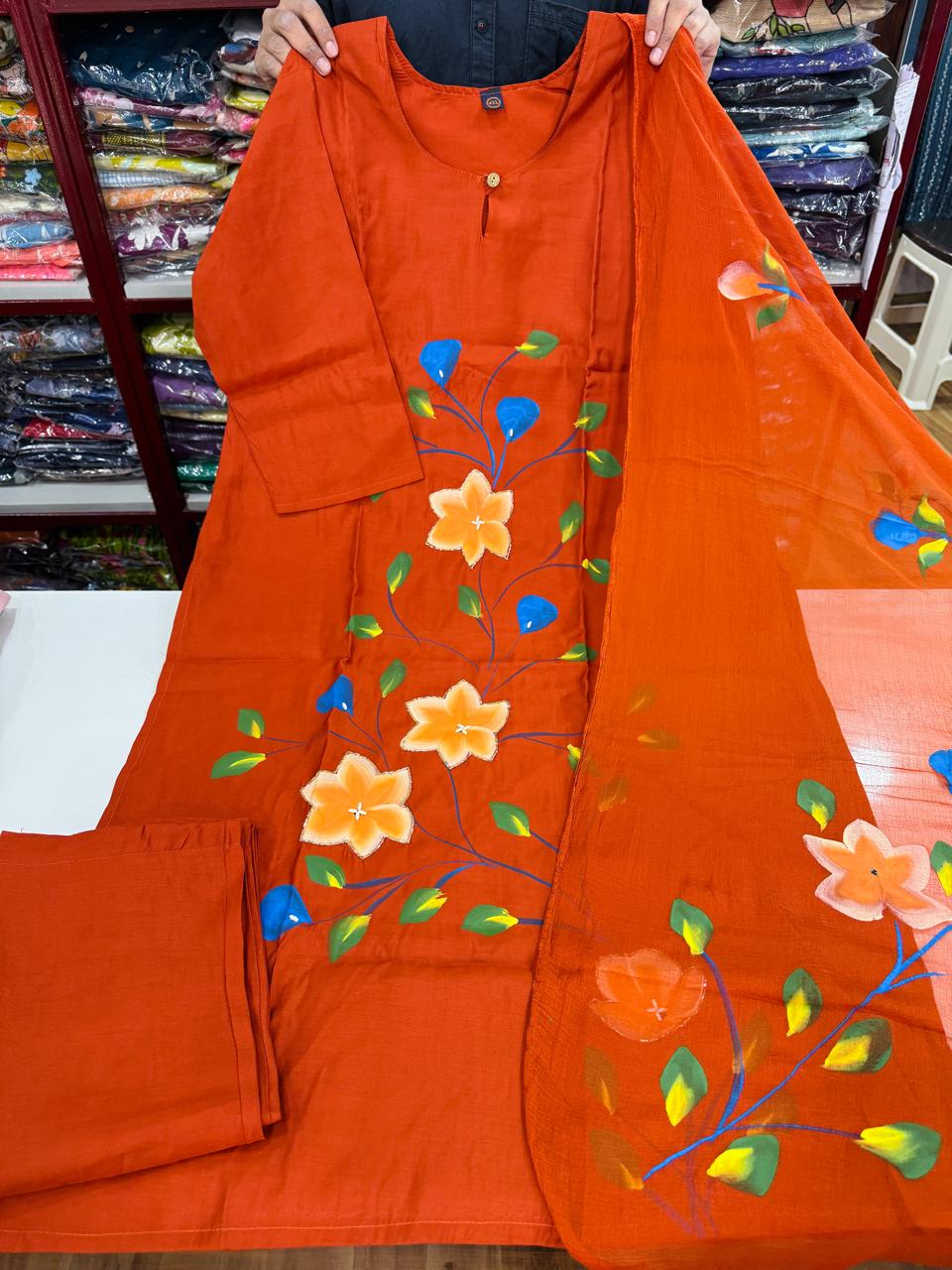 Plus Size Brush Paint Sets-Rust Brown