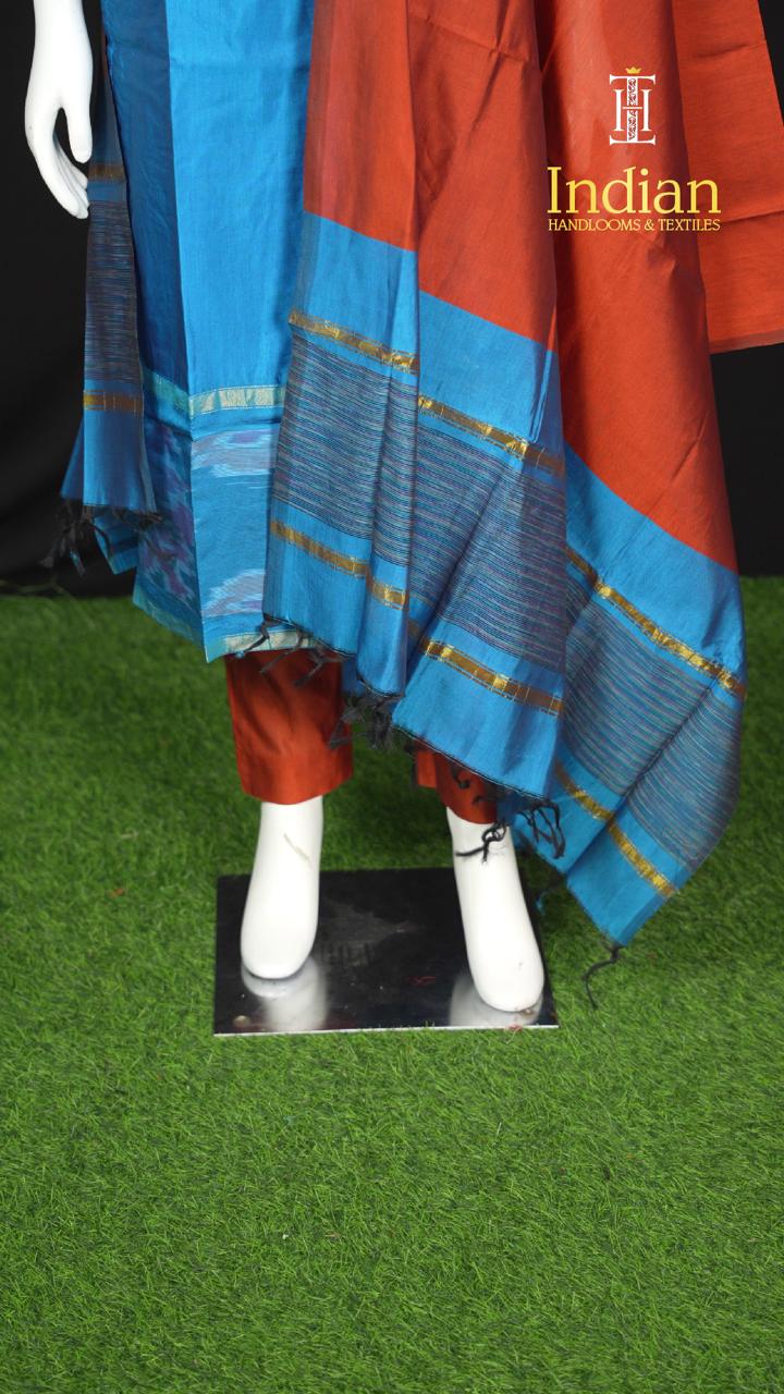 Pochampally Sico Pattu- Blue