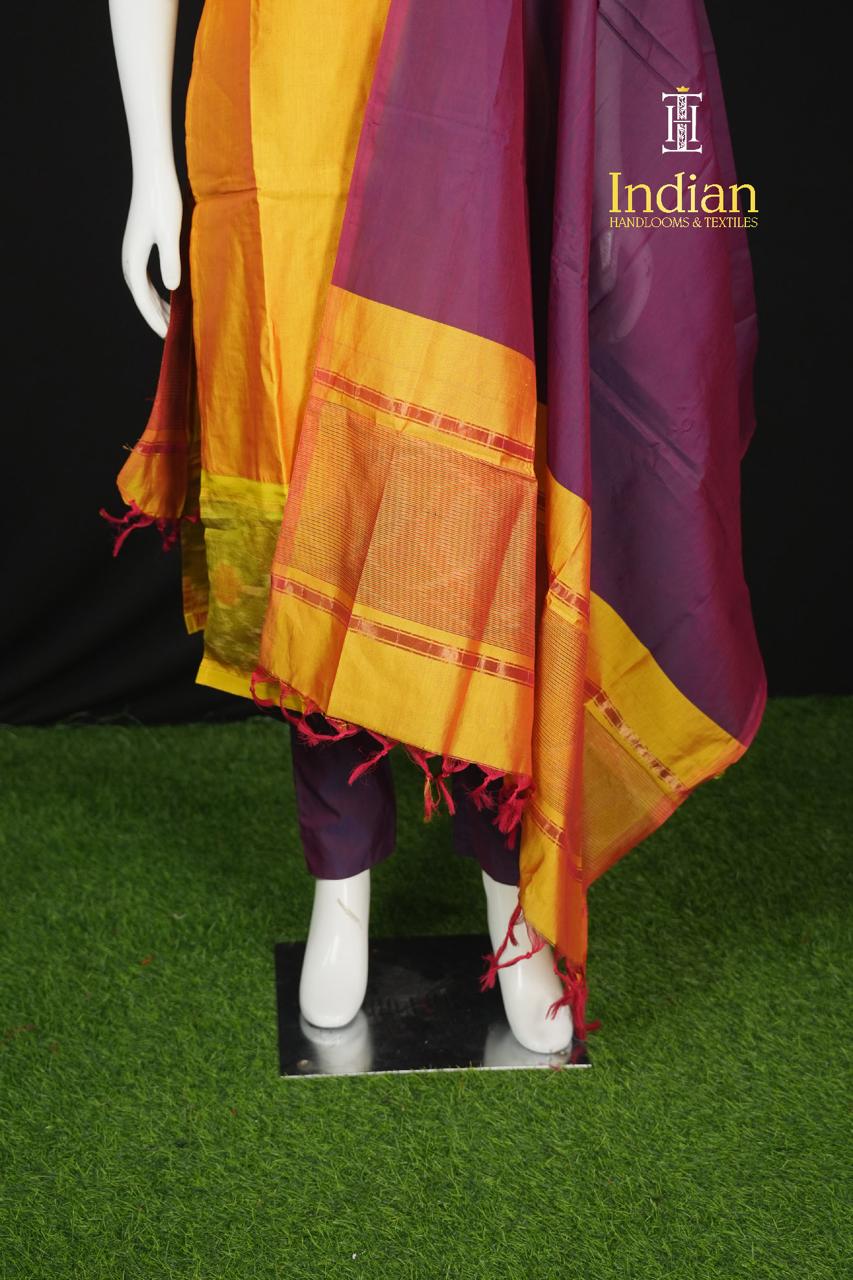 Pochampally Sico Pattu- Yellow