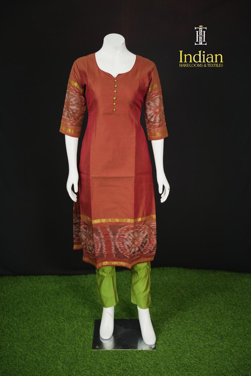 Pochampally Sico Pattu-Reddish Brown