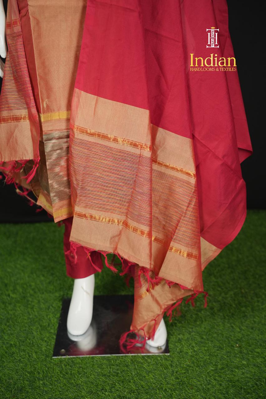 Pochampally Sico Pattu-Peach 1