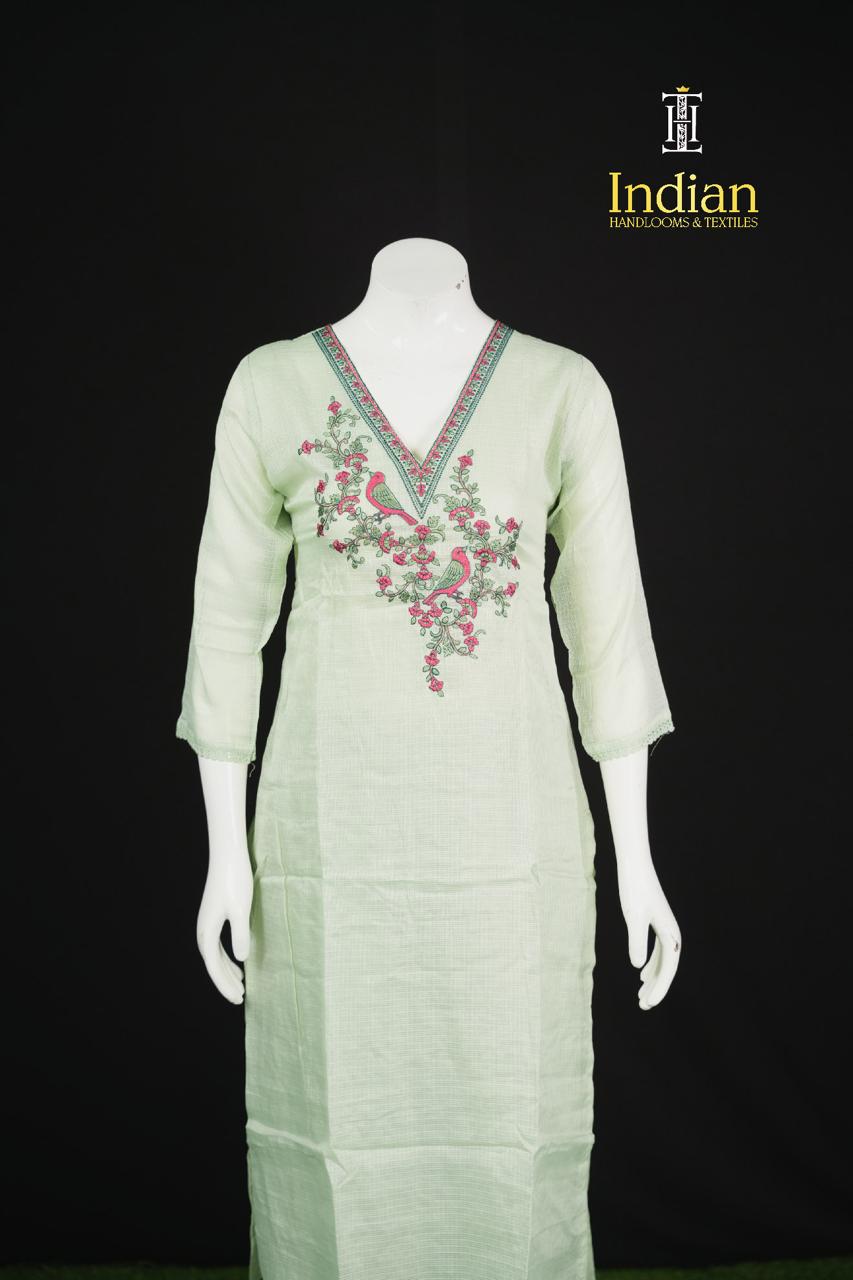 Kota Cotton 3 Pc Set - Pista Green 2