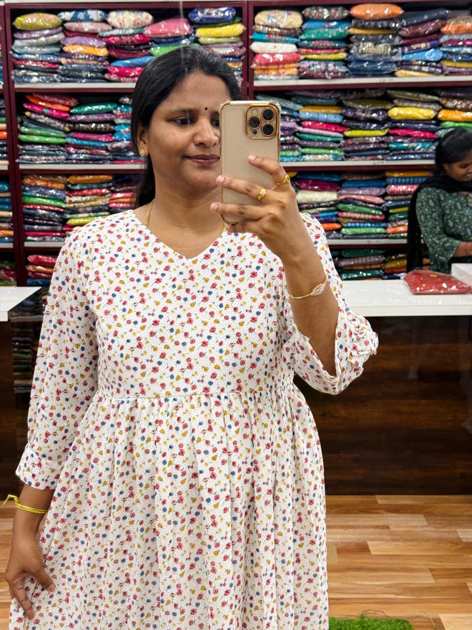 New Georgette Frocks- White