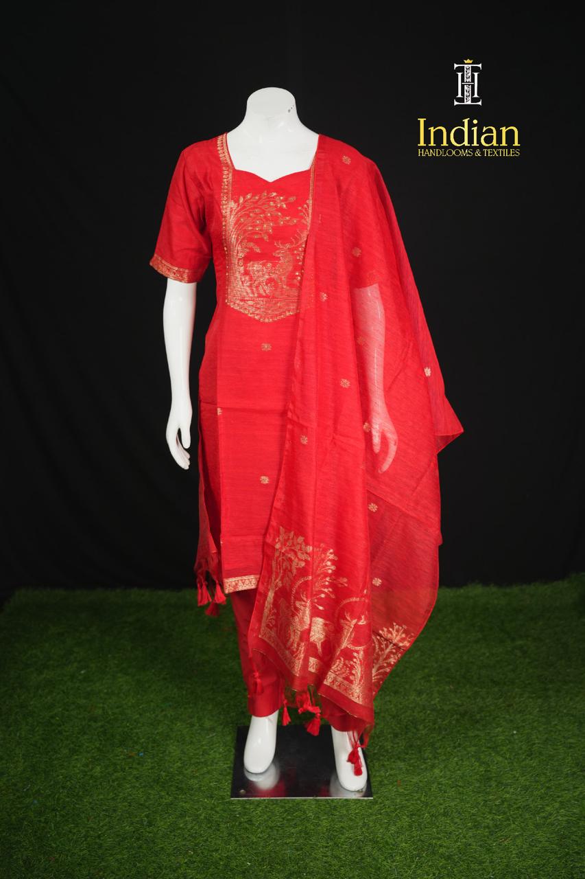 New Jamdhani Sets - Red