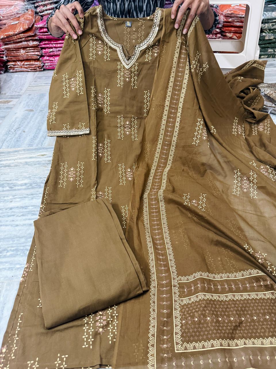 1 New Jaipuri Cotton Sets - Green