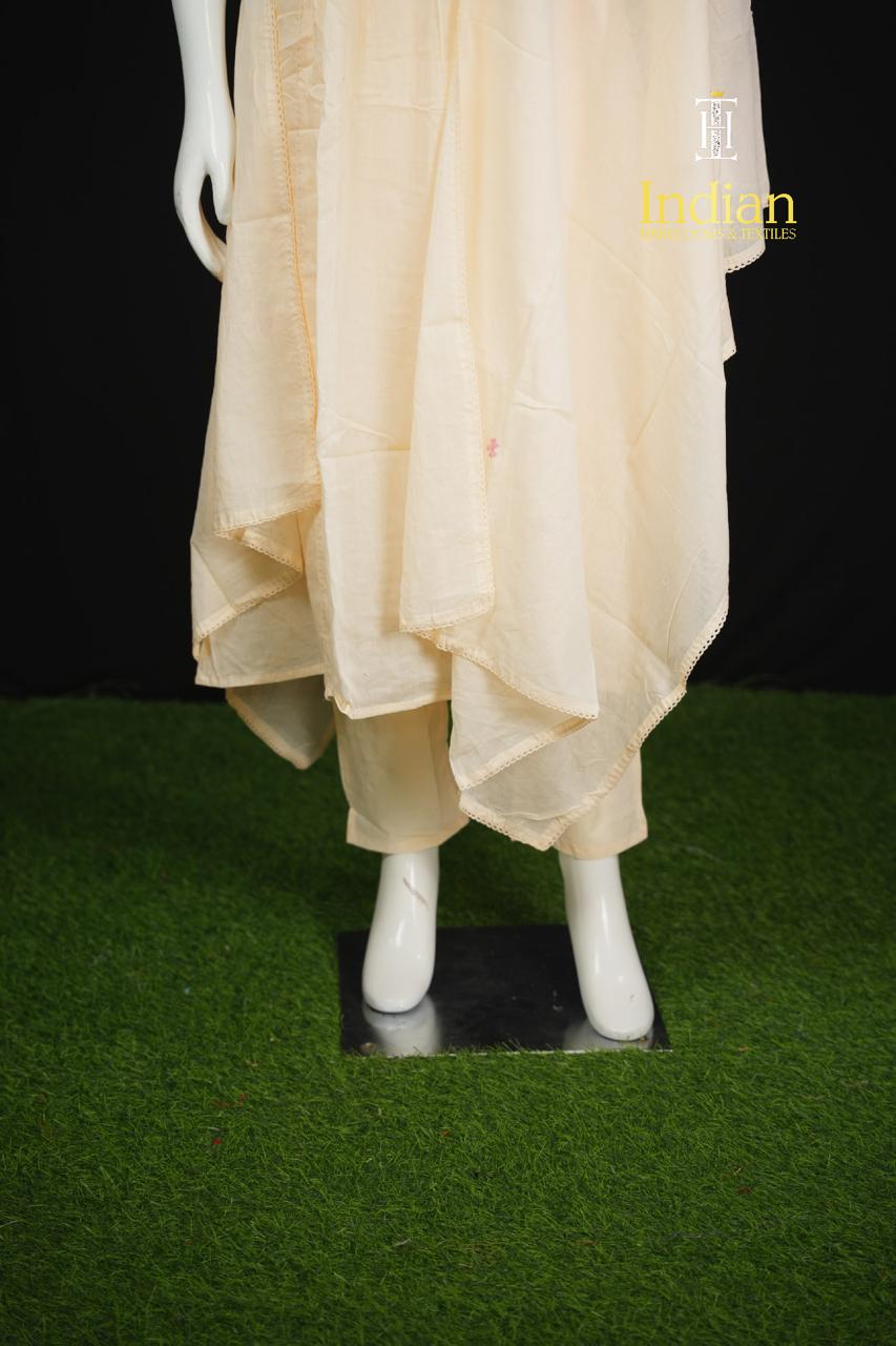 Premium Mul Cotton - Half White