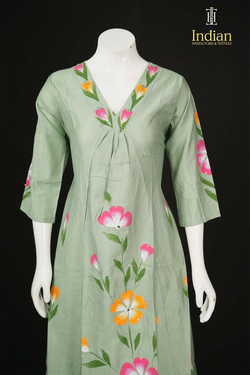 Brush Paint 2 Pc Set- Pista Green