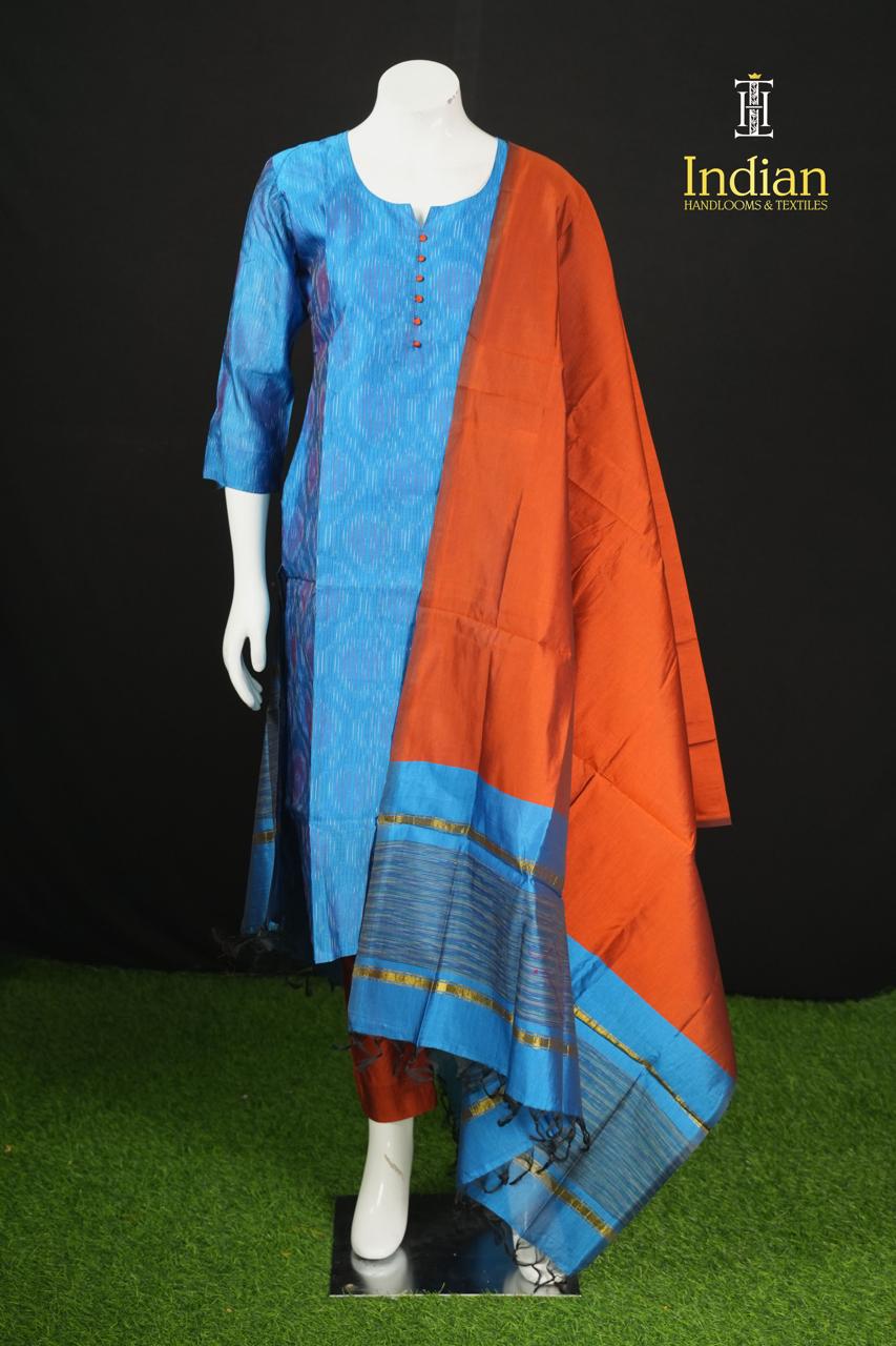 Pochampally Sico Pattu-Blue 75