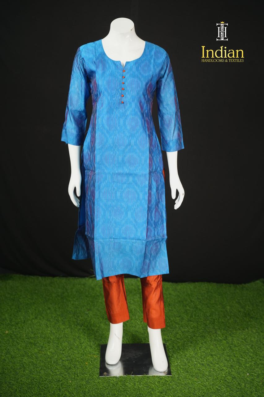 Pochampally Sico Pattu-Blue 75