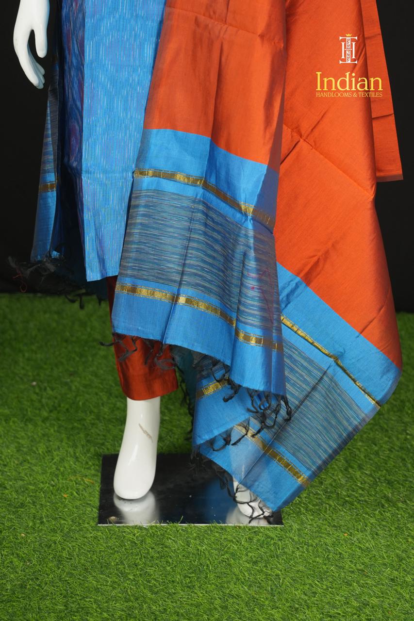 Pochampally Sico Pattu-Blue 75