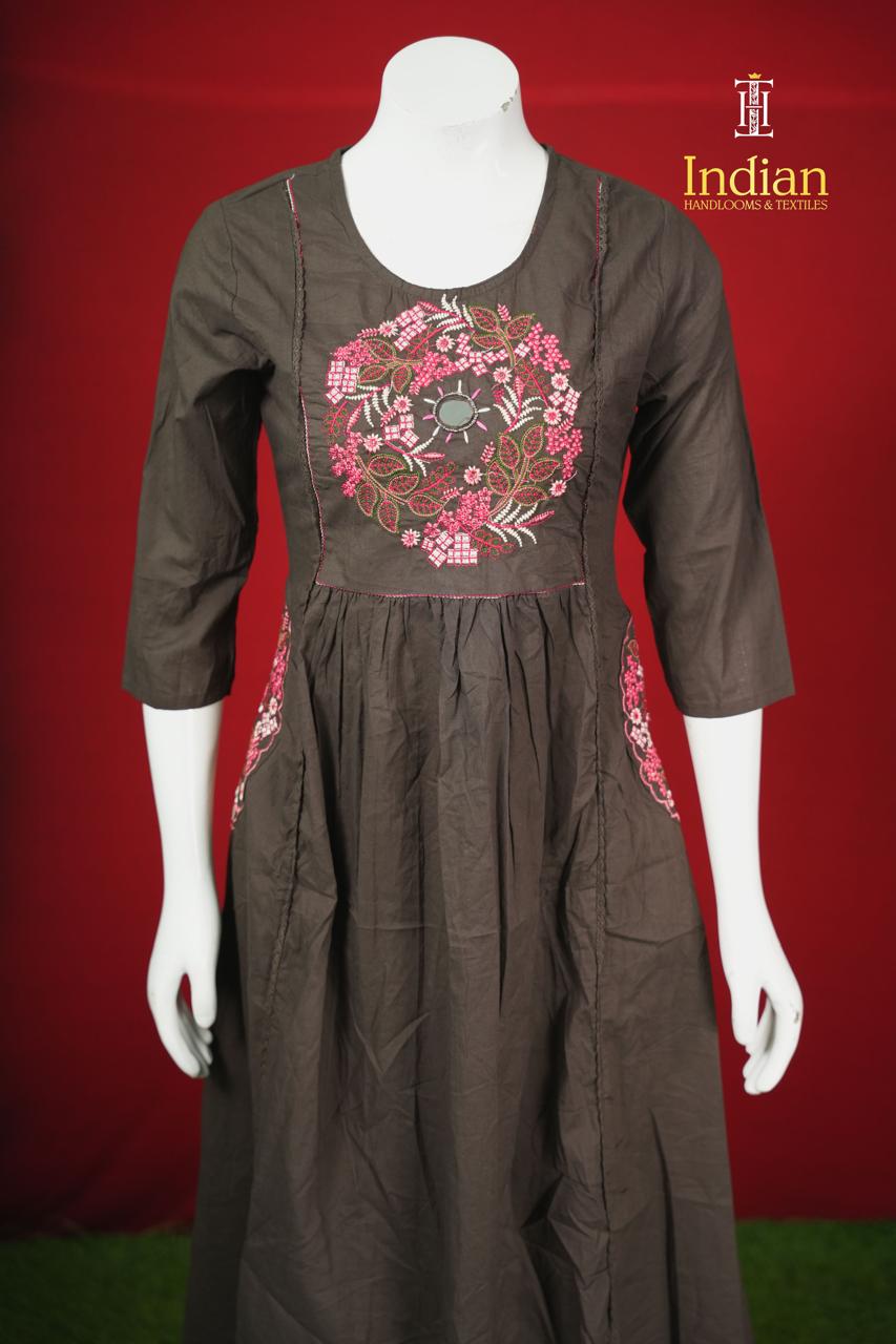 Jaipuri Cotton Sets 2-Dark Brown