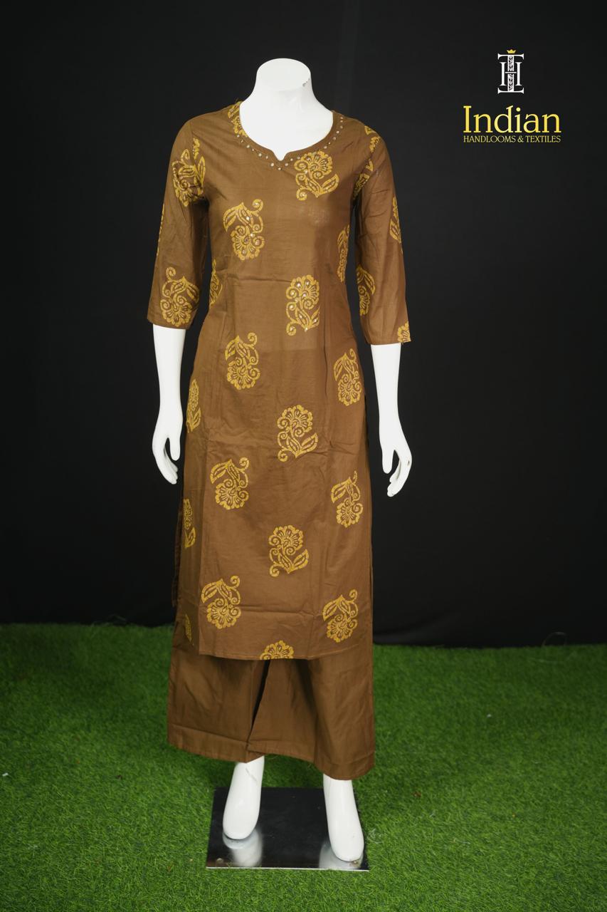 . Jaipuri Cotton Sets - Olive Green