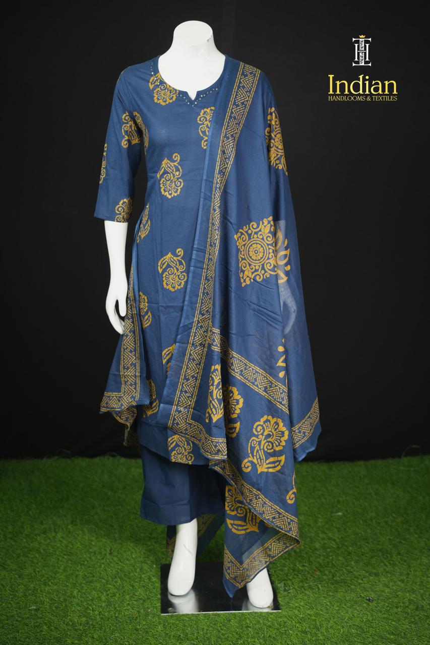 . Jaipuri Cotton Sets - Blue