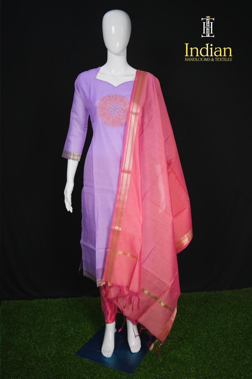 Mangalagiri Pattu Sets- Lavdender