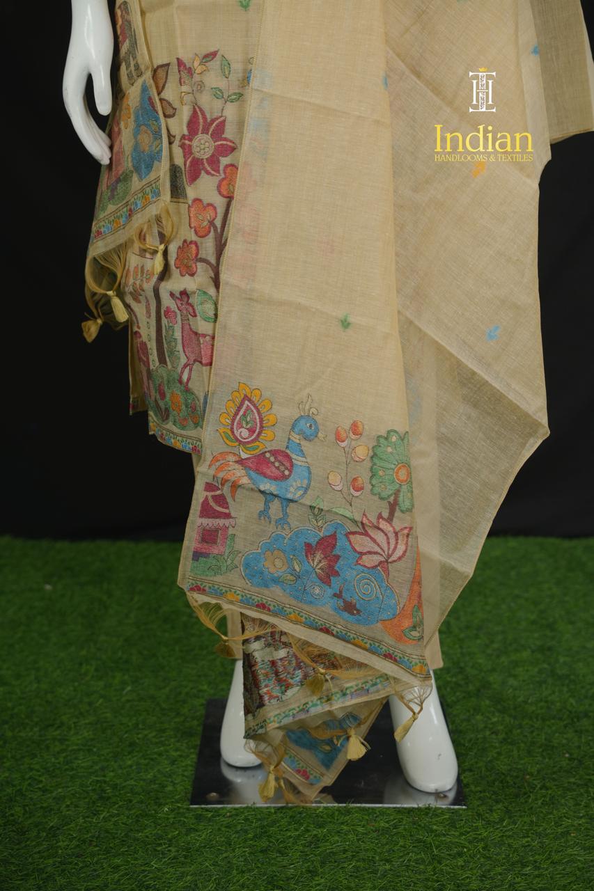 Premium Jamdhani Sets - Cream