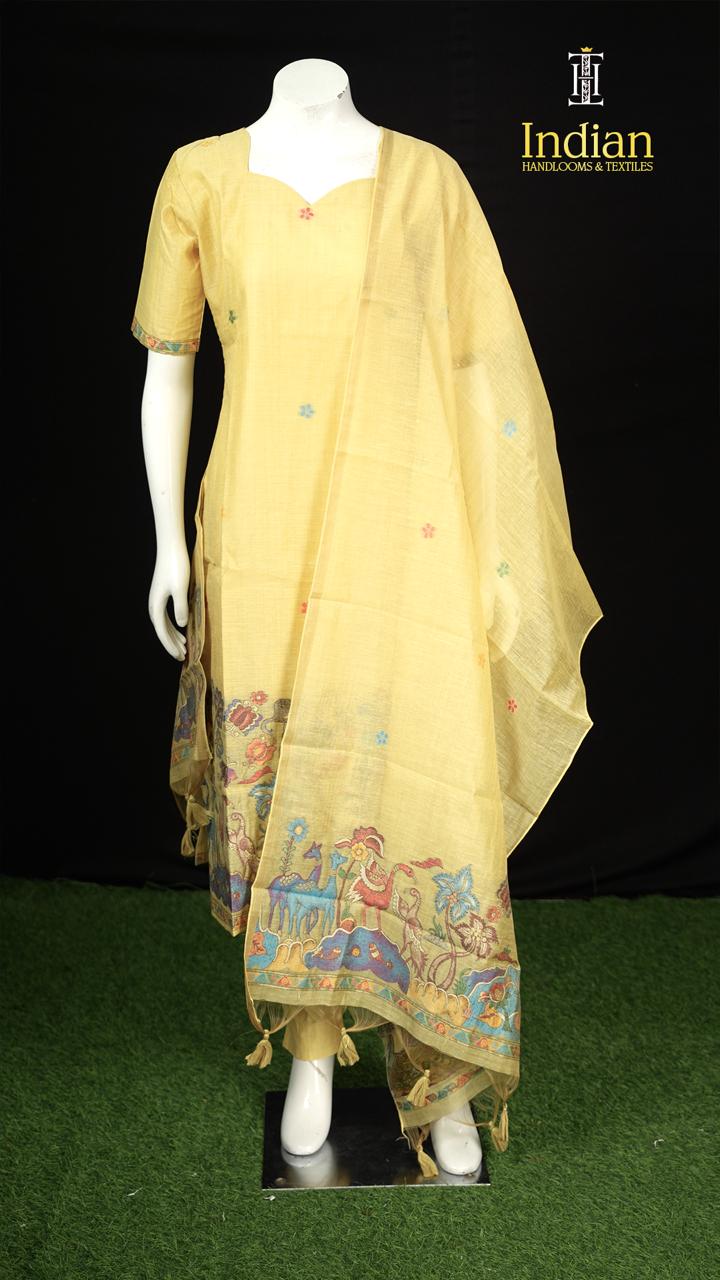 Premium Jamdhani Sets - Yellow  1