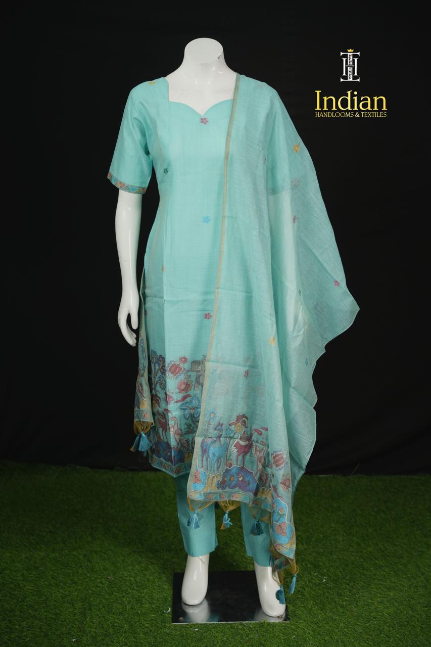 Premium Jamdhani Sets -Blue 3