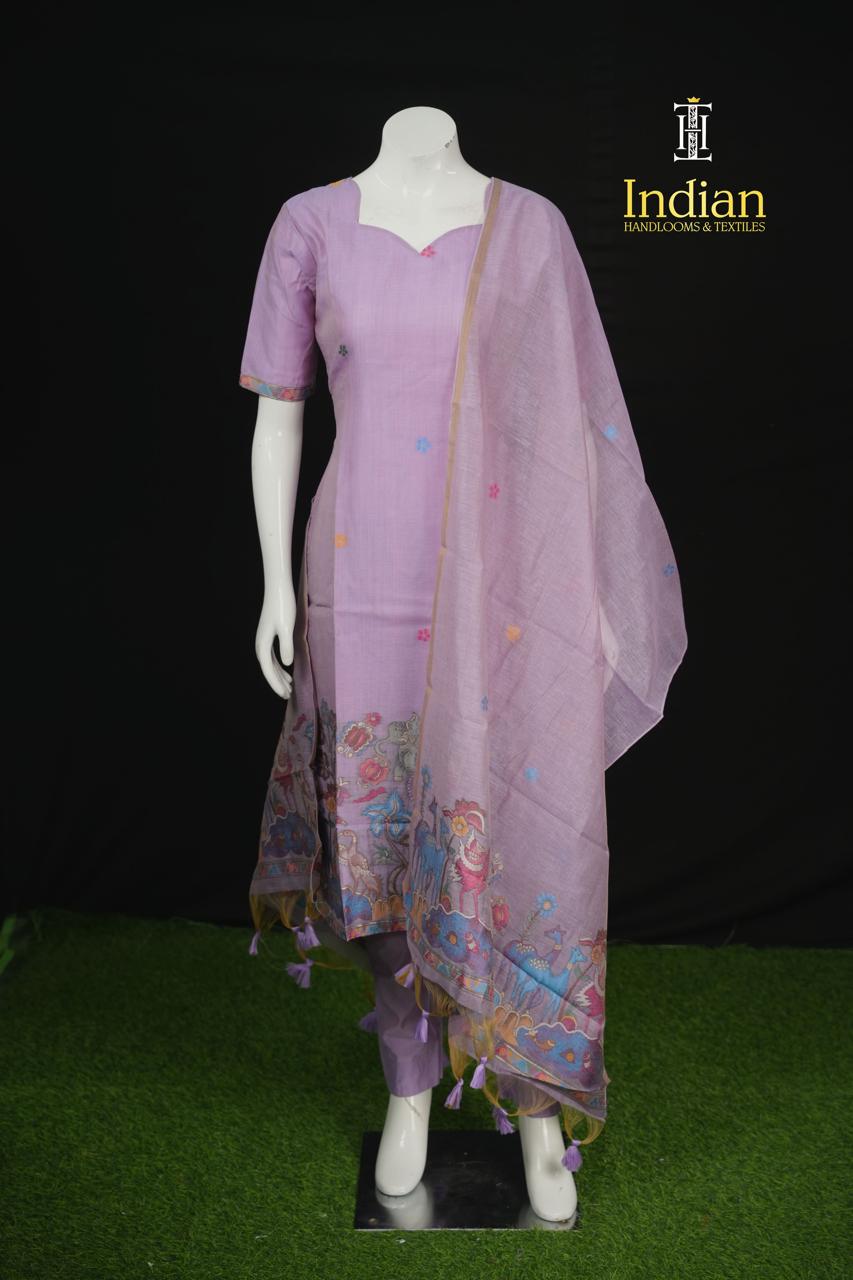 Premium Jamdhani Sets - Lavender 3