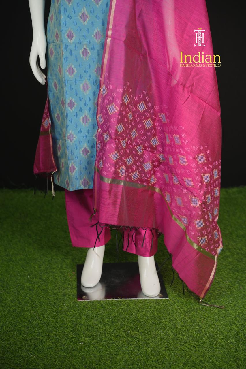 Soft Silk 3 Pc Set - Blue 4