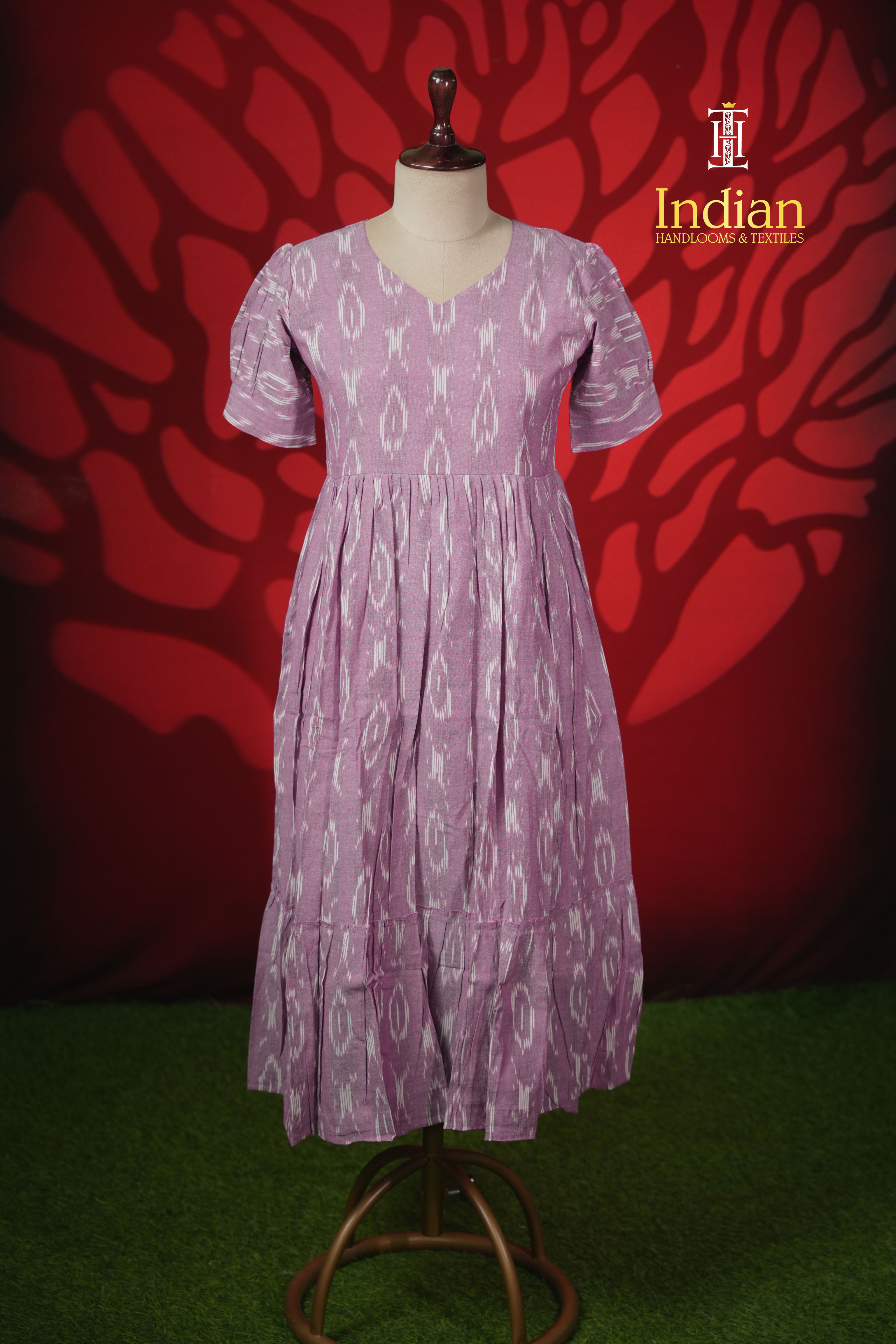 N Ikkath cotton frock- Lavender