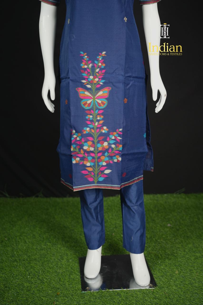 New Designer Jamdhani Sets - Blue 2
