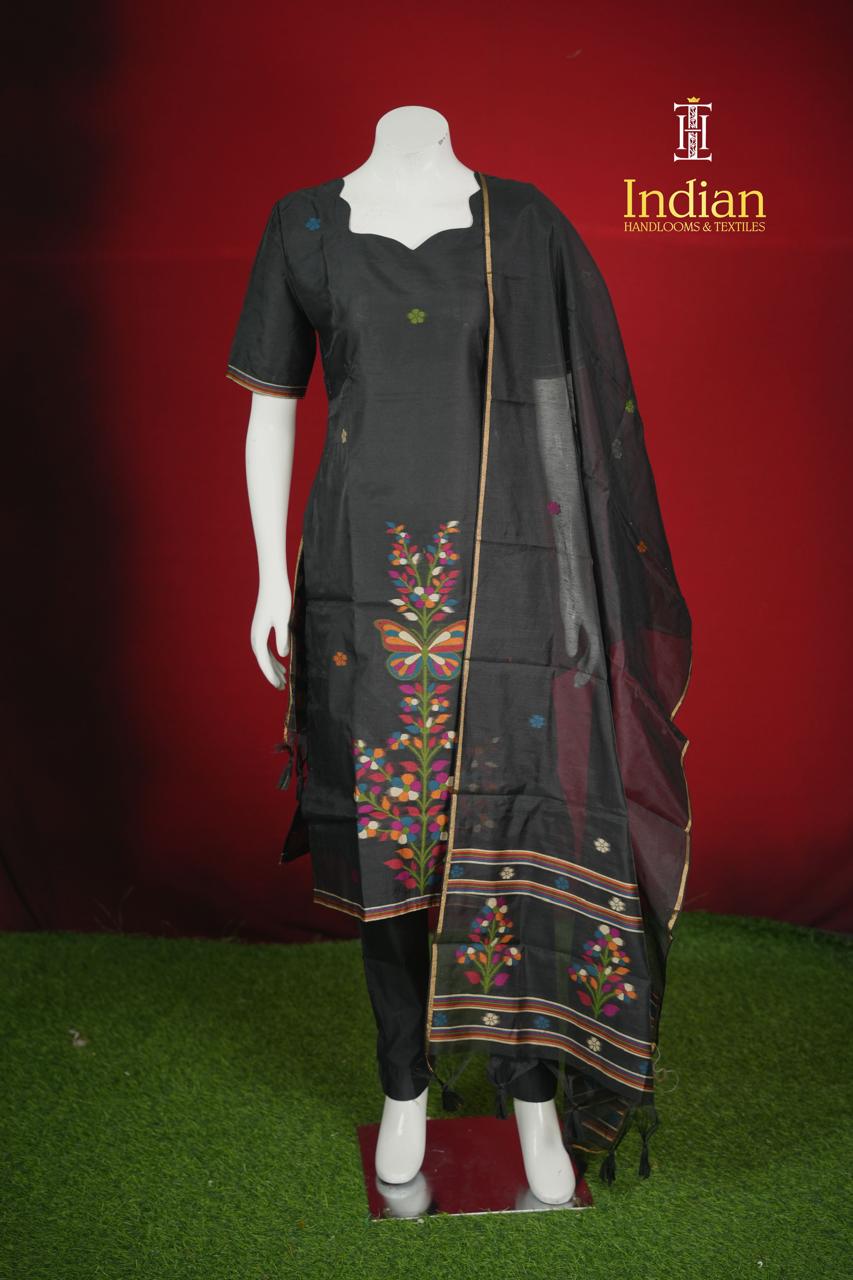 New Designer Jamdhani Sets -Black 5