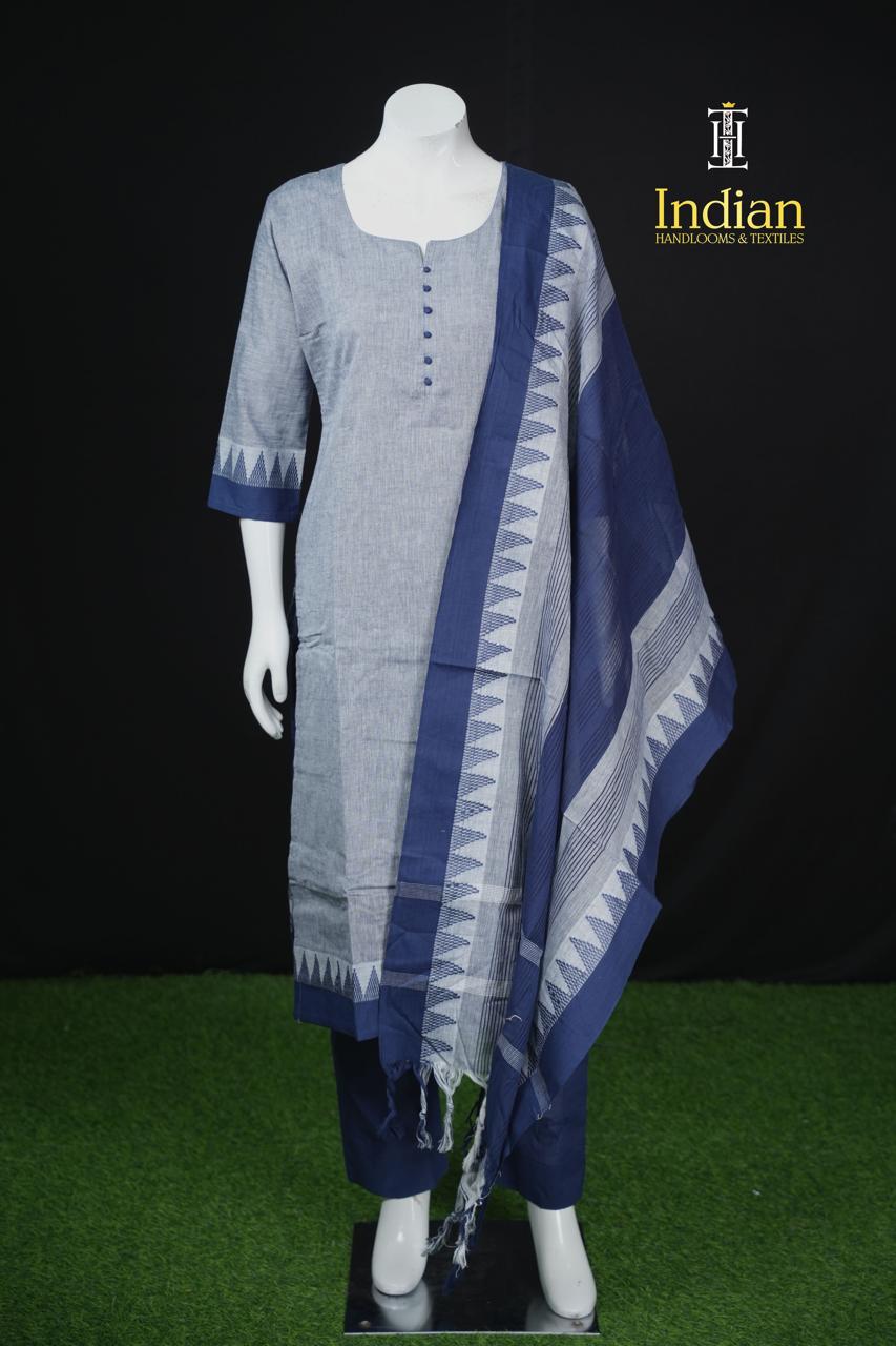 T Handloom 3Pc Sets- Blue