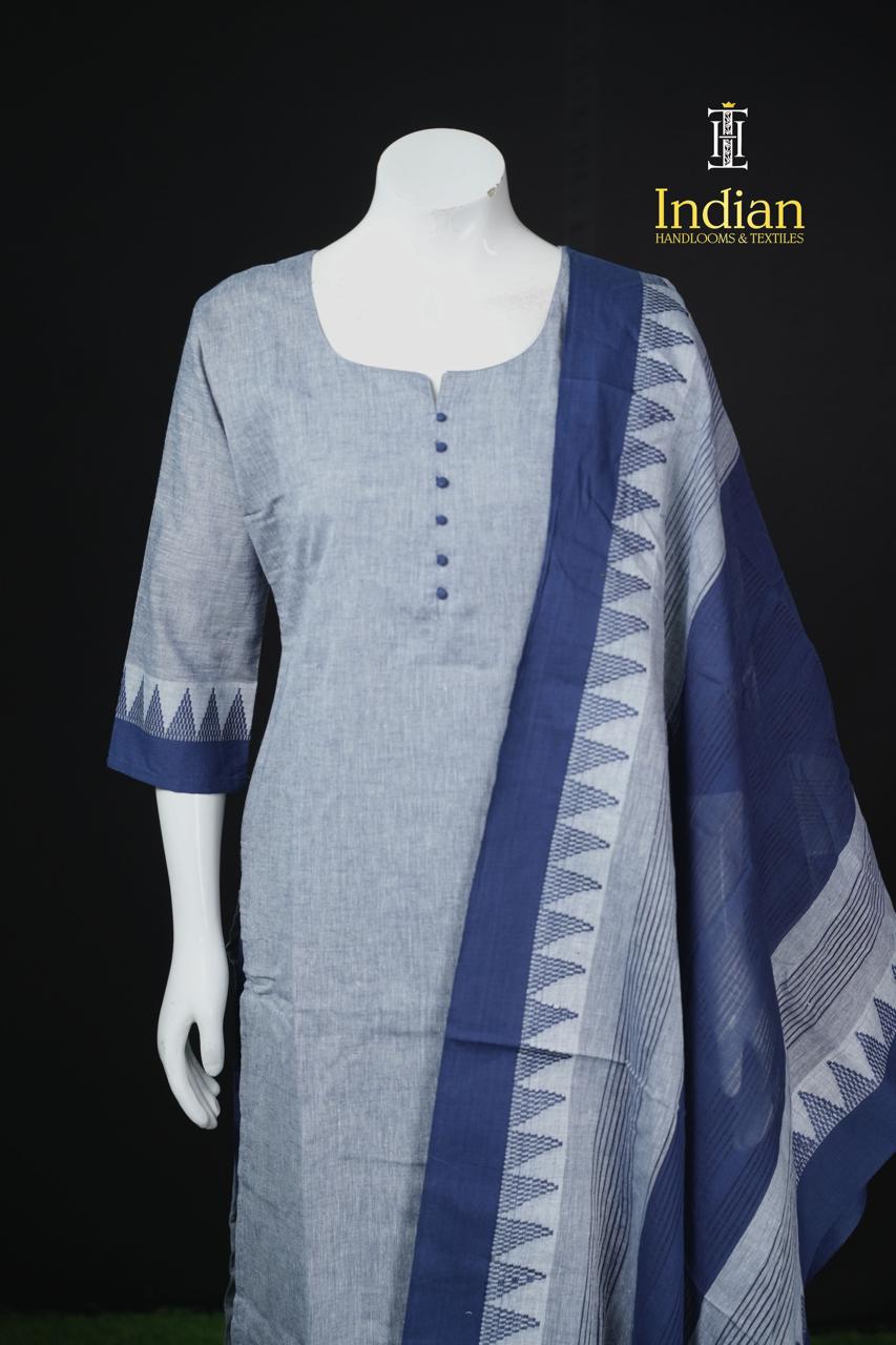 T Handloom 3Pc Sets- Blue