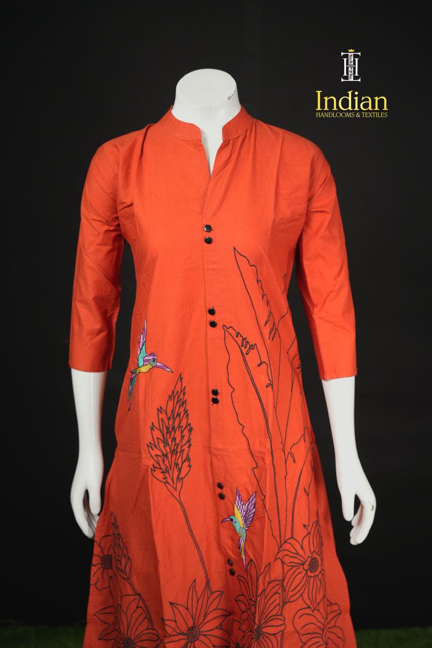 Soft Cotton 2Pcs Sets-Rust Orange