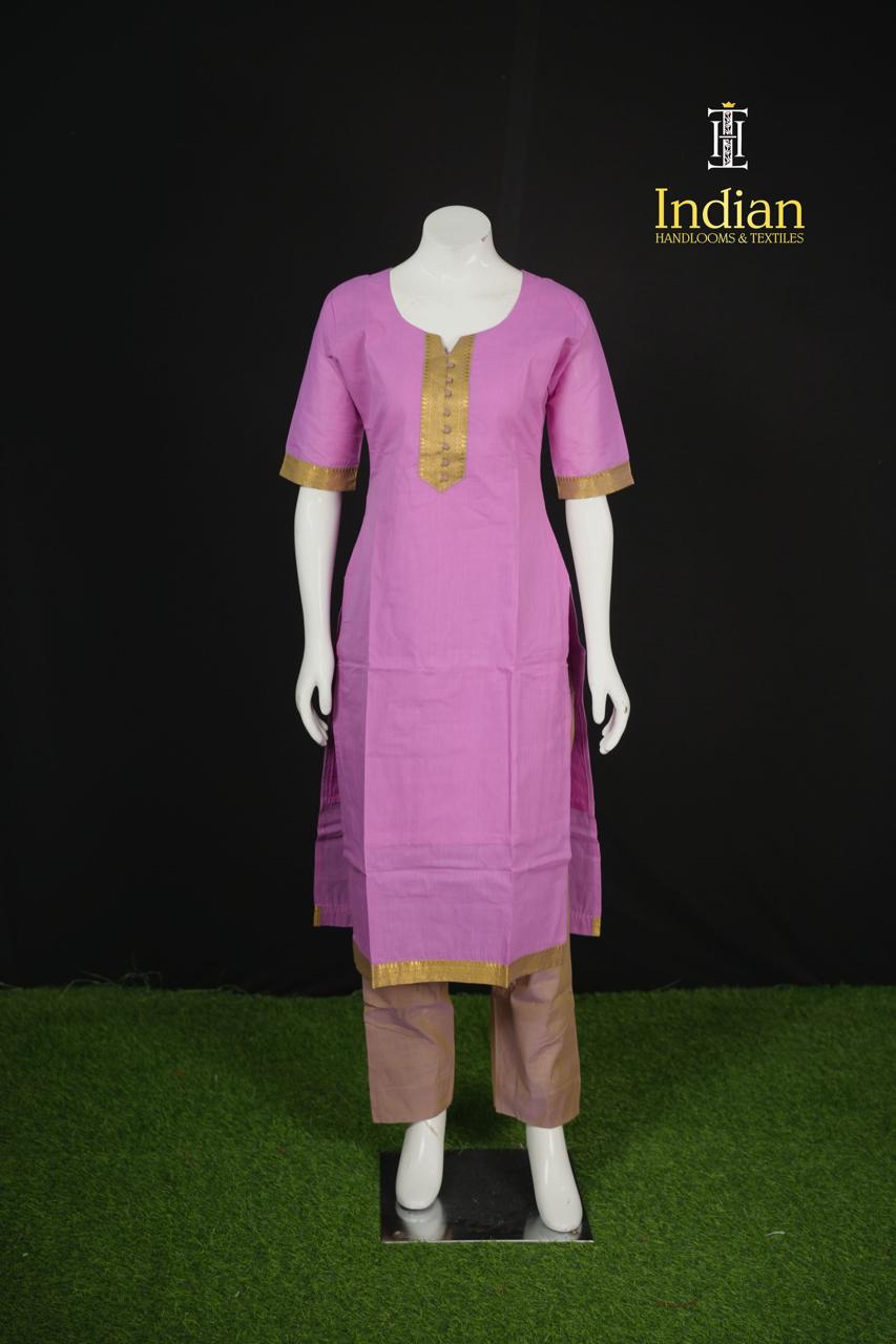 Mangalagiri Cotton Sets-Lavender
