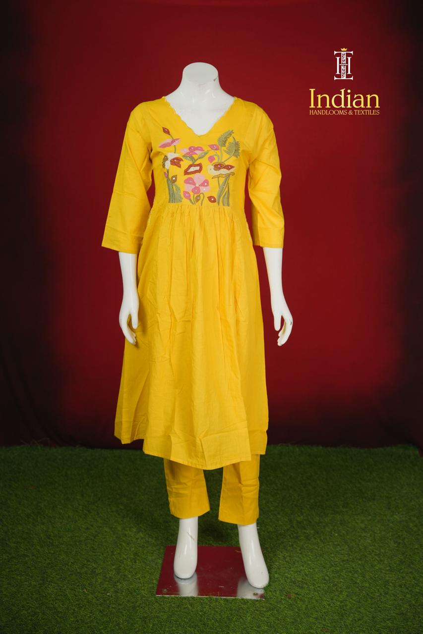Designer Mul Cotton-Yellow 7