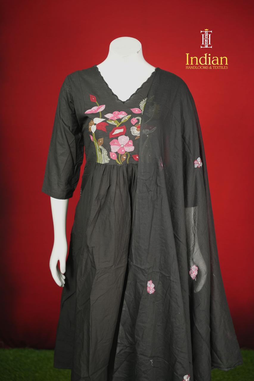 Designer Mul Cotton-Black 10