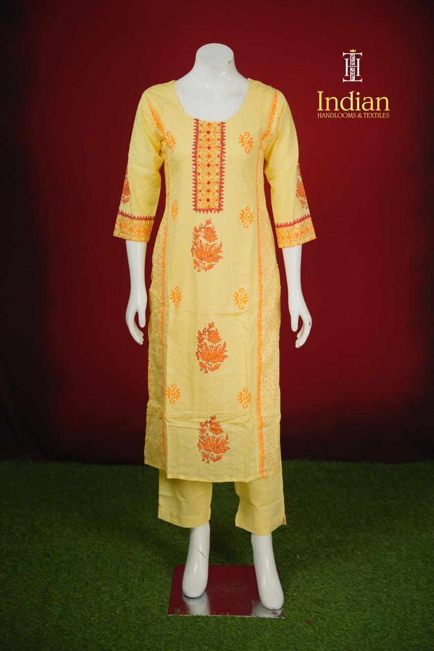 Designer Hakuba Mull cotton Sets- Lite Yellow 3